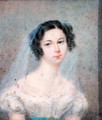 Miniature of Evelina Hanska 1801-82 1825 - Holz von Sowgen