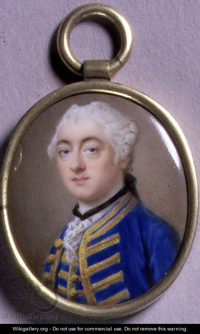 Portrait Miniature of a Man in Blue, 1756 - Gervase Spencer