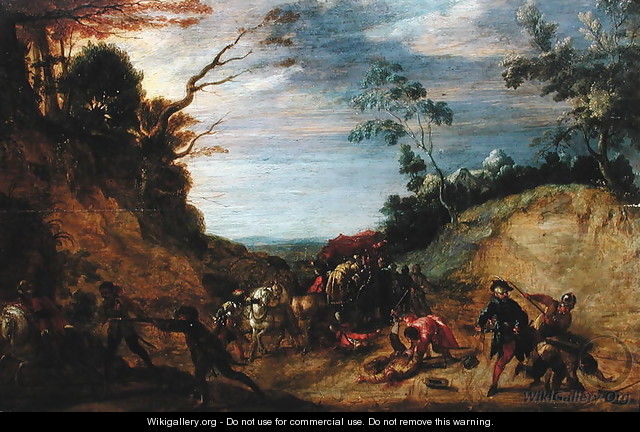 Travellers Attacked by Bandits - Pieter Snayers