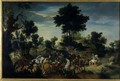 Riders advancing into a brook, 1601-15 - Pieter Snayers