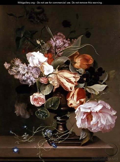 Still life with flowers - Marie Geertruida Snabille