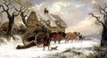 Carting Timber - Winter - Thomas Smythe