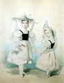 Portrait of the Grand Princesses Olga and Alexandra in Fancy Dress, 1830s - Pyotr Fyodorovich Sokolov