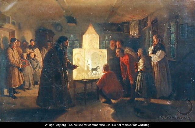 The Magic Lantern, 1876 - Lev Grigoryevich Solovyev