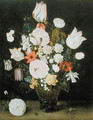 Flowerpiece with Dragonfly - Isaak Soreau