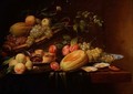 Still Life of Fruit, Oysters and a Pie - Joris Van Son