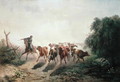Union Drover with Cattle for the Army, 1860 - Otto Sommer