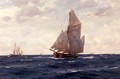 A Ketch and a Brigantine off the Coast, c.1905 - Thomas Jacques Somerscales