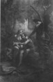 Illustration to Imre Madachs The Tragedy of Man- In the Paradise Scene 2 1887 - Mihaly von Zichy