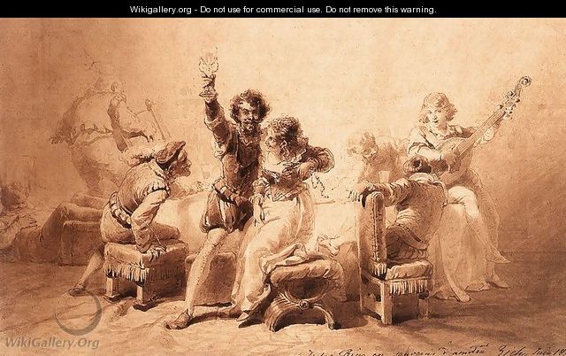 Drinking-song 1874 - Mihaly von Zichy