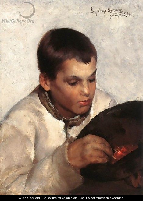 Boy with Cherries 1894 - Tivadar Zemplenyi
