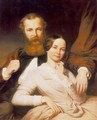 Composer Mihaly Mosonyi and his Wife 1840s - Henrik Weber