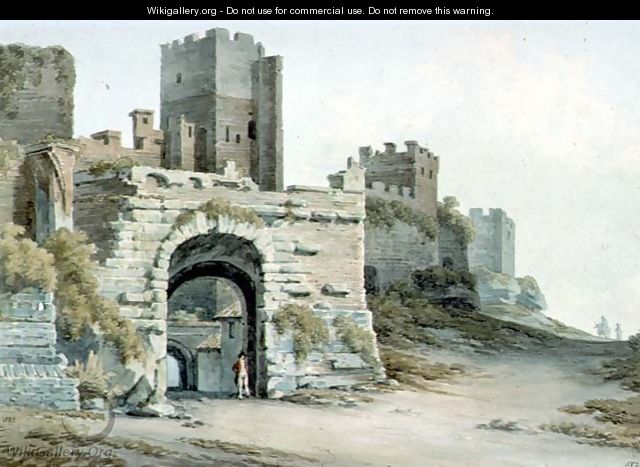 Porta Tiburtina now Porta di San Lorenzo, Rome, seen inside - John Warwick Smith