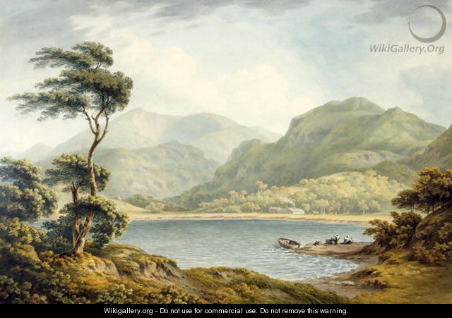 The Upper end of Coniston Lake, Lancashire, 1801 - John Warwick Smith