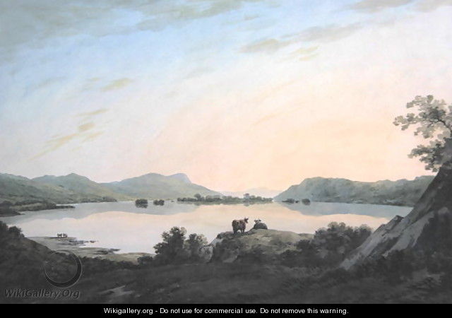 Lake Windemere from Calgarth with Belle Isle - John Warwick Smith