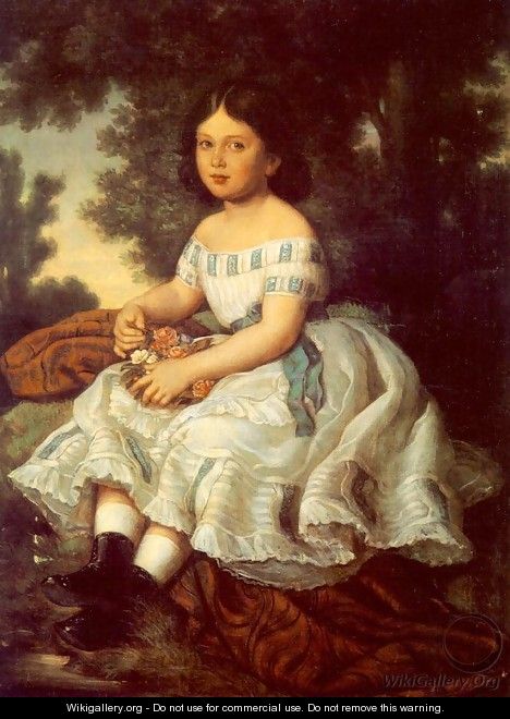 Girl in the Garden 1863 - Mor Than