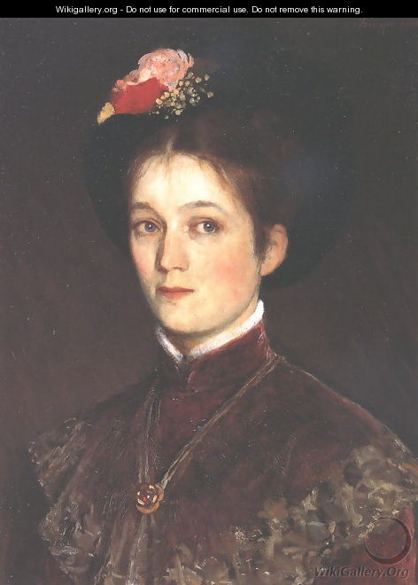 Portrait of the Artists Wife 1880 - Pal Merse Szinyei