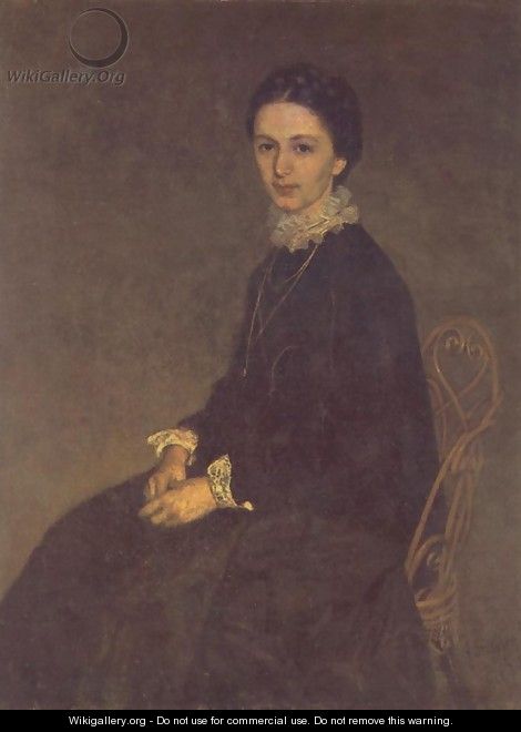 Portrait of Ninon Szinyei Merse 1870 - Pal Merse Szinyei