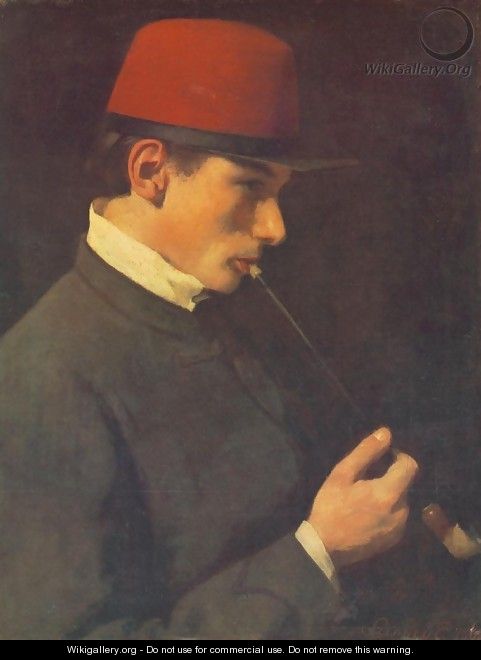 Portrait of Zsigmond Szinyei Merse 1866 2 - Pal Merse Szinyei
