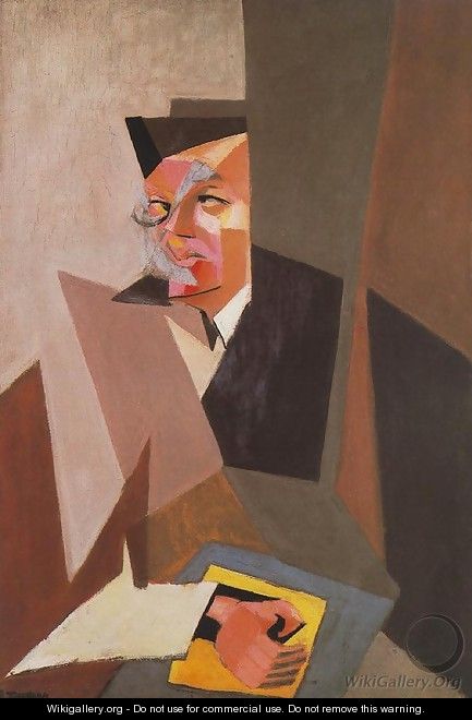 Portrait of Tristan Tzara 1926 - Lajos Tihanyi