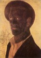 Self-portrait in Black c. 1935 - Lajos Vajda