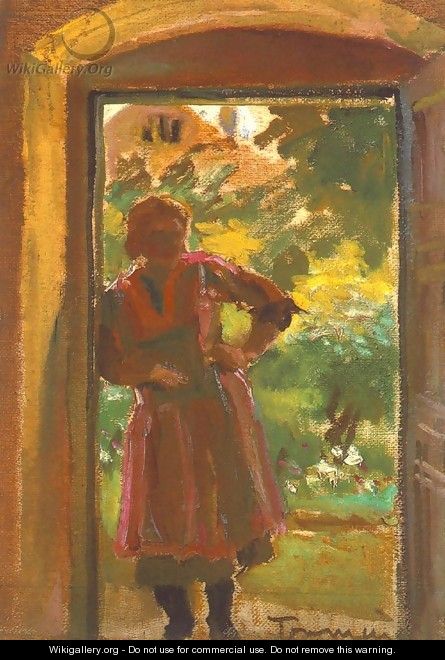 Woman Standing in a Door 1933-34 - Janos Tornyai