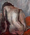 Sitting Nude from the Back 1919 - Janos Tornyai