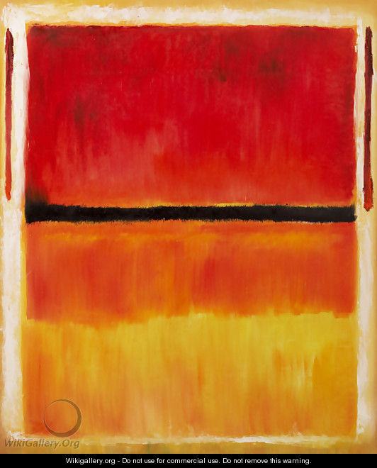 Untitled (Violet, Black, Orange, Yellow on White and Red), 1949 - Mark Rothko (inspired by)