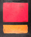 Untitled (Red, Orange over Black) - Mark Rothko (inspired by)