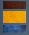 Brown, Orange, Blue on Maroon - Mark Rothko (inspired by)