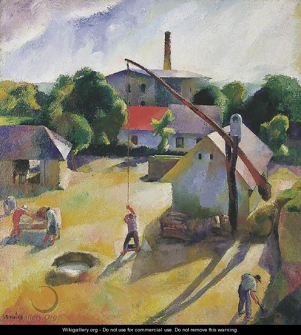 Village Scene Igal 1927 - Karoly Patko