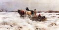 Horse-drawn Sleigh - Laszlo Pataky