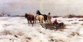 Horse-drawn Sleigh - Laszlo Pataky