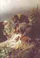 Discovery of the Body of King Louis the Second detail 1860 - Bertalan Szekely
