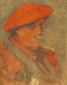 Self-portrait with Red Beret 1924 - Jozsef Rippl-Ronai