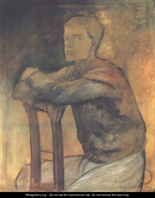 Sitting Tramp 1914-17 - Laszlo Mednyanszky