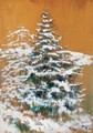 Snowy Pine - Laszlo Mednyanszky