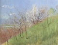 Hillside at Springtime Little Landscape 1903-04 - Laszlo Mednyanszky