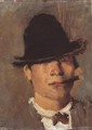 Tramp with Cigar c. 1900 - Laszlo Mednyanszky