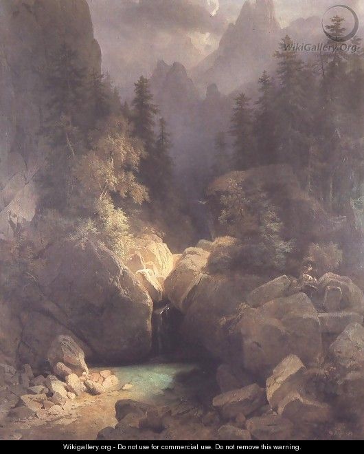 Carpathian Landscape 1874 - Jozsef Molnar