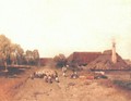 Flock of Sheep c. 1883 - Geza Meszoly