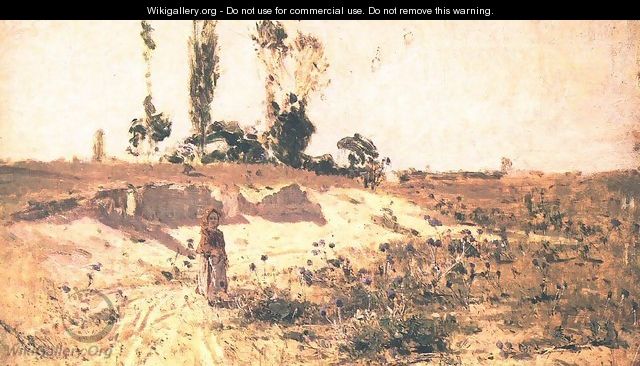 Sandmine On the Meadow 1872 - Geza Meszoly