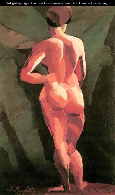 Nude, back view 1916 - Jozsef Nemes Lamperth