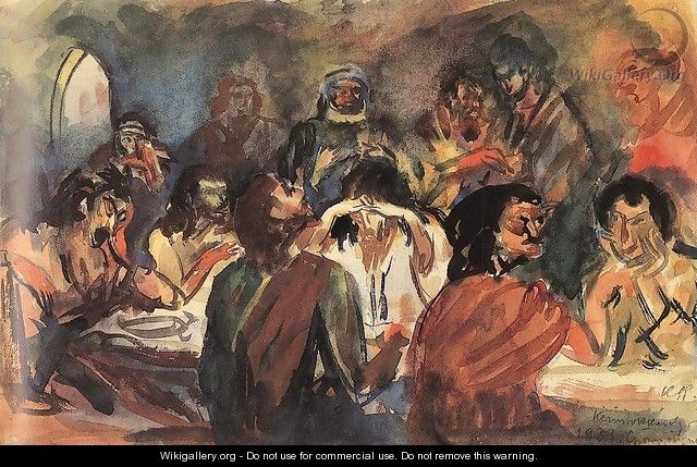 Last Supper 1921 - Karoly Kernstok