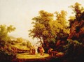 Biblical Scene The Meeting of Jacob and Laban 1832 - Károly, the Elder Markó