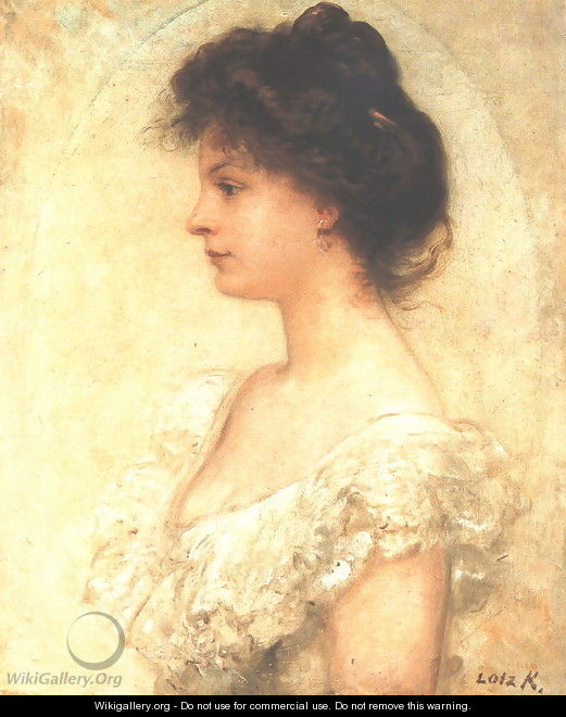 Portrait of Kornelia Lotz 1890s - Karoly Lotz