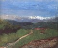 Landscape in the Alps View from the Rax c. 1900 - Laszlo Mednyanszky