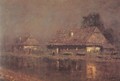 Houses by the River after 1898 - Laszlo Mednyanszky