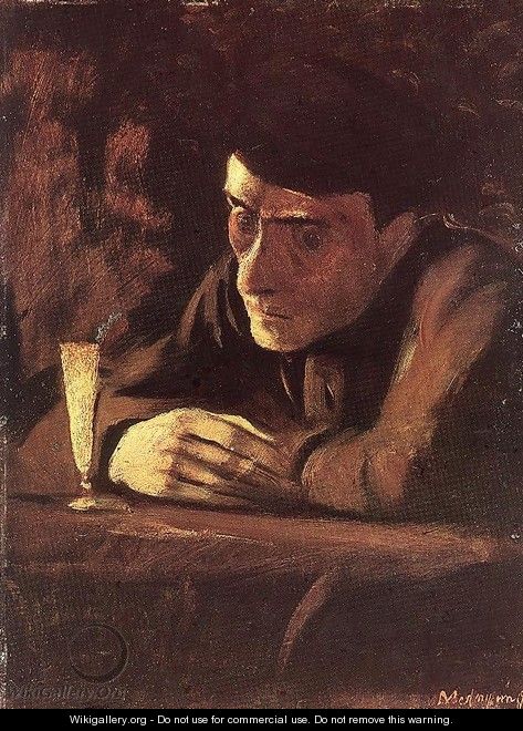 Absinth Drinker c. 1898 - Laszlo Mednyanszky