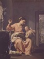 Madonna Sewing, 1690 - Francesco Trevisani